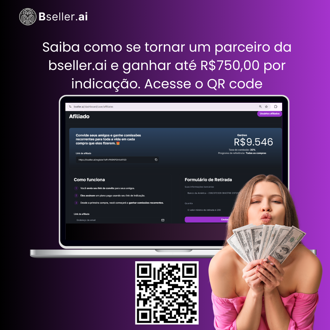 Descubra o Potencial da Bseller.ai: A Oportunidade dos Seus Sonhos para Profissionais de Escrita, Copywriters e Agências!
